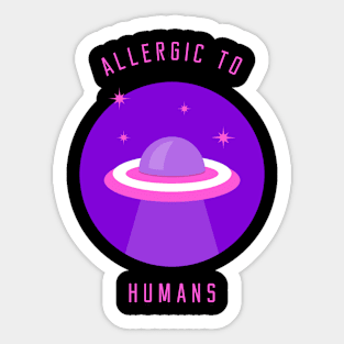 Allergic to Humans Sticker